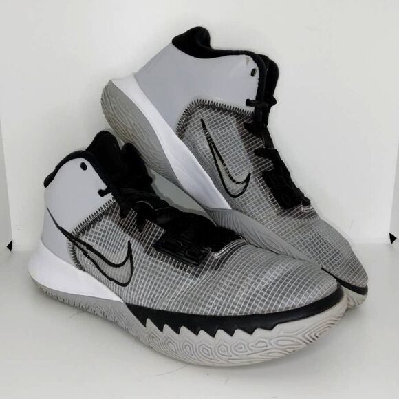 Nike Kyrie Flytrap 4 Men's Pre-owned Wolf Gray/Black Basketball Sneakers - sz. 8 - Picture 1 of 6